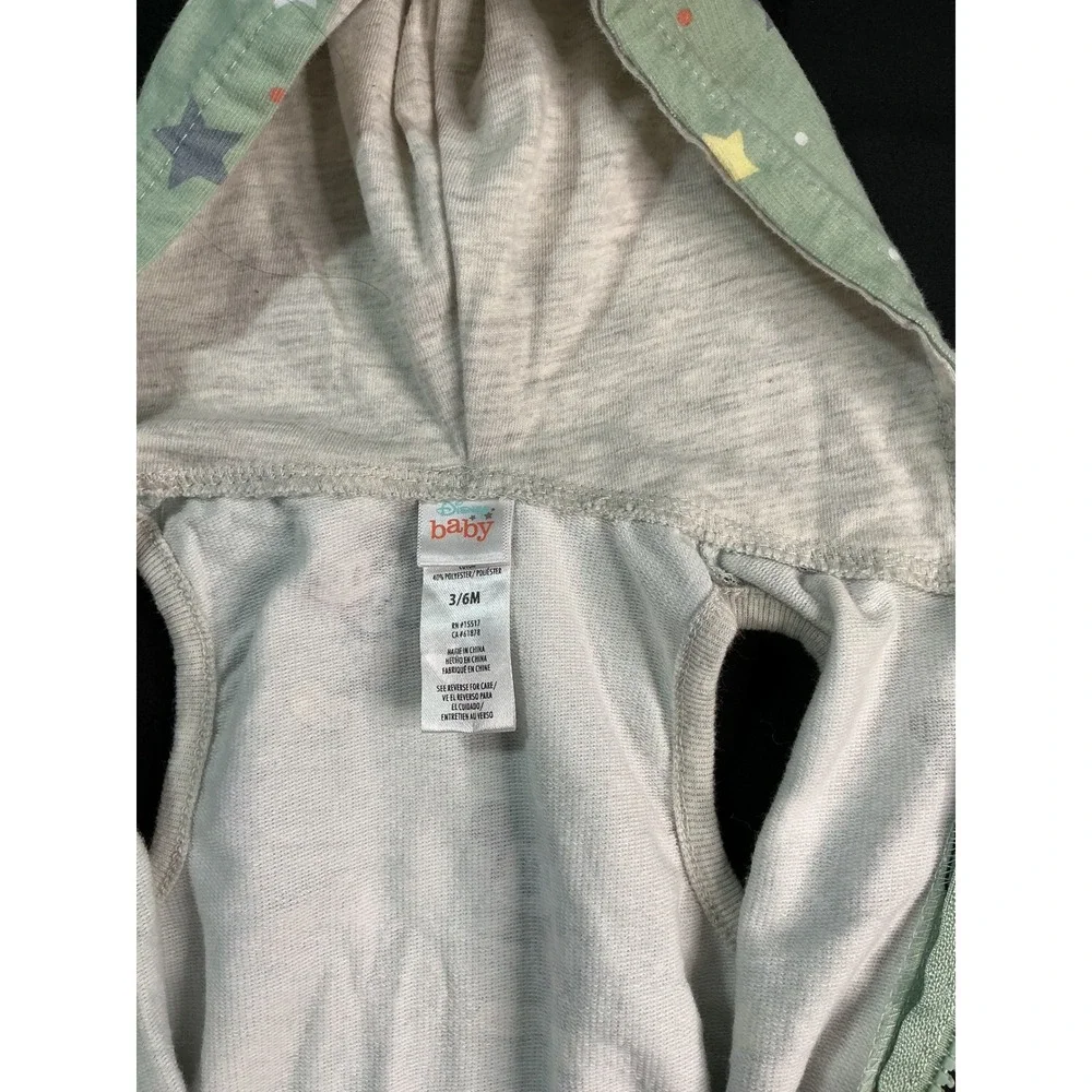 Disney Baby Mickey Mouse Sleeveless Hooded Romper Sage Green 3-6M
